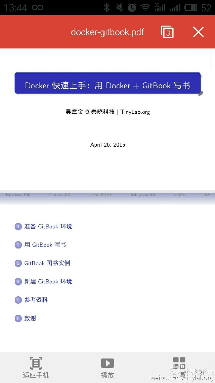 Presentation about Docker + GitBook